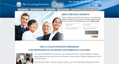 Desktop Screenshot of coachinstitute.com