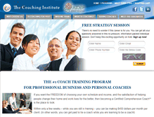 Tablet Screenshot of coachinstitute.com